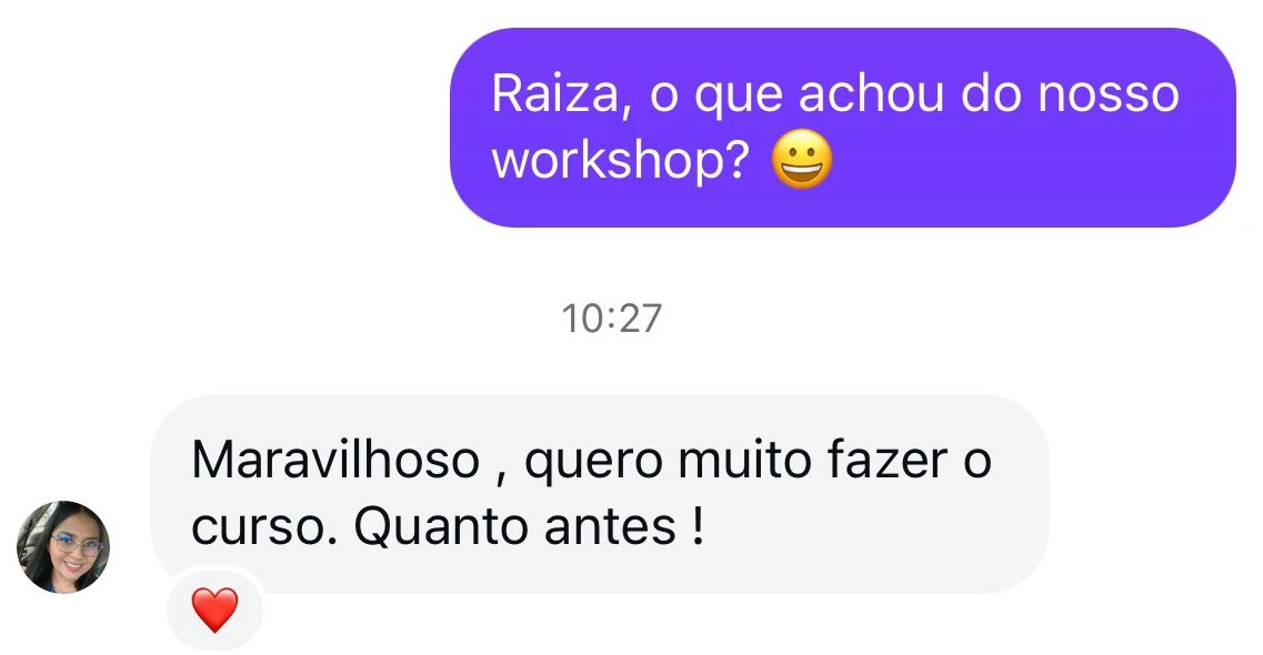 Depoimento Workshop Boa Vista